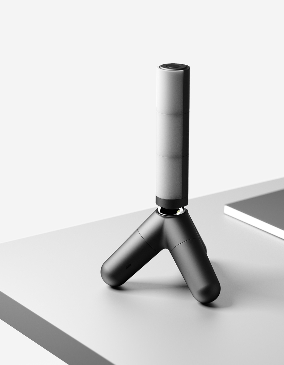 Orange gradient with shades of blue