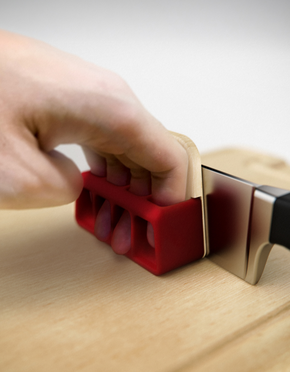 Orange gradient with shades of blue